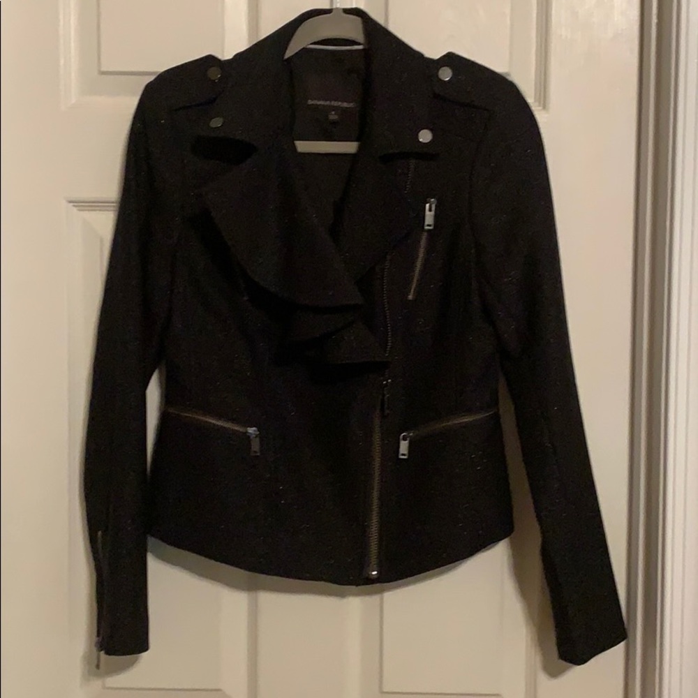 Banana Republic size 4 lined black jacket - Picture 1 of 9